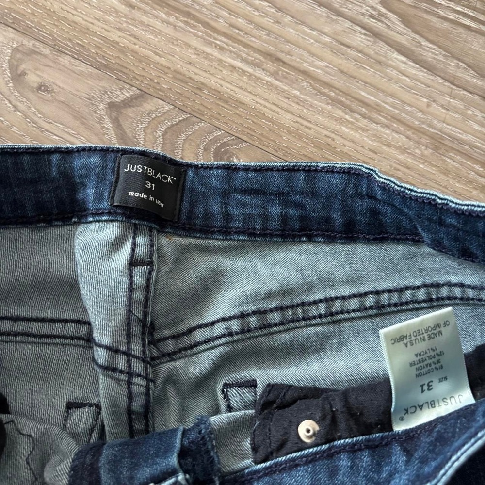 Vintage Y2K/2000s Grunge Dark Wash Flare Denim Jeans! 31x31 - Picture 7 of 7